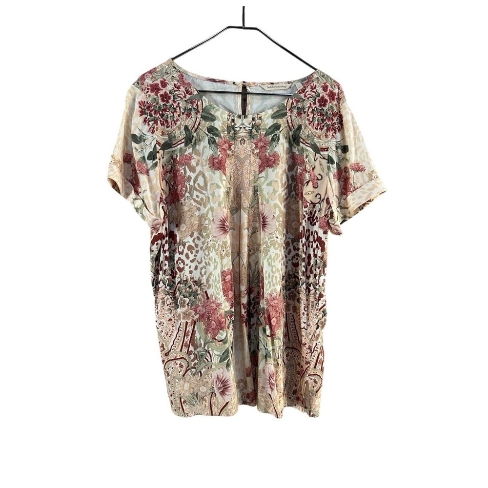 Soft Surroundings large Cusambo leopard Floral Pr… - image 2